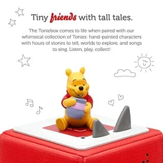 Winnie the Pooh audio toy figurine for Disney storytelling; ideal for engaging educational playtime in classrooms, perfect for young learners.
