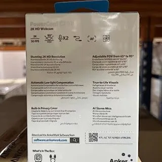 Anker PowerConf C200 2K Webcam: Perfect for Education; Features AI Noise Canceling, Superior Resolution, Clear Audio, and Enhanced Video Quality.