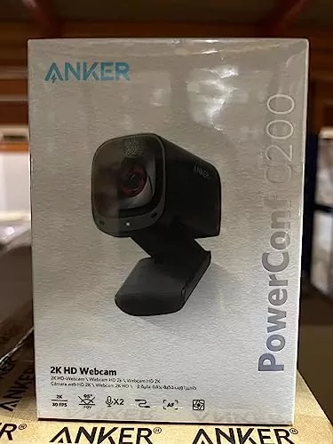 Optimize your educational webinars with the Anker PowerConf C200 2K Webcam. Features include AI noise canceling for superior conference quality.