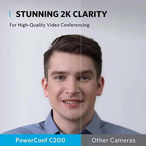 Anker PowerConf C200 2K Webcam featuring AI Noise Canceling, designed for educators seeking high-quality video clarity and seamless communication.