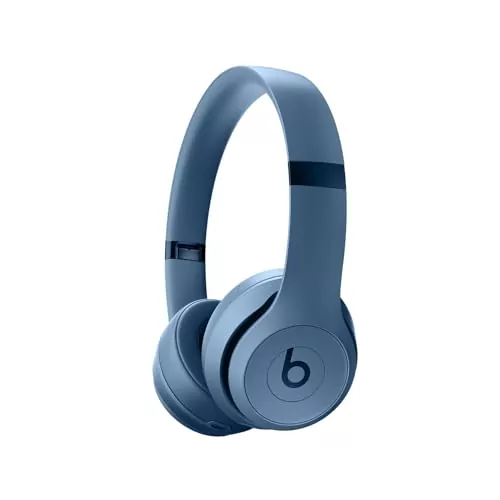 Beats Solo 4 Wireless On-Ear Headphones offer 50-hour battery life, compatible with Apple and Android, perfect choice for educators seeking quality audio.