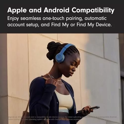 Beats Solo4 Wireless Headphones: Perfect for Educators, Compatible with Apple and Android, Offering 50 Hours of Battery Life for Enhanced Listening.
