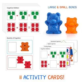 Enhance early math skills with Counting Bears Sorting Cups, a STEM toy designed for teaching color recognition and developing number proficiency in children.