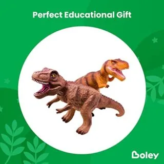 Boley Jumbo Dinosaur Toy Set features a realistic 5-piece collection, perfect for engaging kids in educational playtime with life-like dinosaur figures.