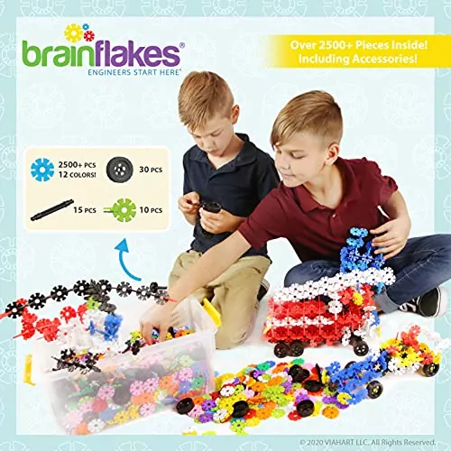 Engage kids' creativity and learning with the Brain Flakes 2500 Piece Building Set, ideal for imaginative educational play and skill development.