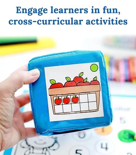 Carson Dellosa Foam Dice Set with DIY Pocket Cubes and Activity Cards: Enhance Classroom Engagement for Educators