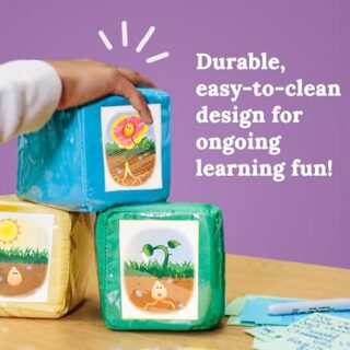 Educational Foam Classroom Dice Set by Carson Dellosa: Ideal for Teachers with Activity Cubes and DIY Pocket Cards for Interactive Learning