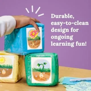 Educational Foam Classroom Dice Set by Carson Dellosa: Ideal for Teachers with Activity Cubes and DIY Pocket Cards for Interactive Learning
