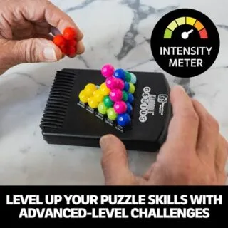 Educational Insights Kanoodle Genius 3D Puzzle Game offers a challenging brain teaser experience for all ages, perfect for enhancing travel fun and cognitive skills.