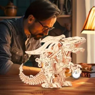 3D Wooden Dragon Puzzle Kit: Engage students with this detailed, educational model, enhancing motor skills and creativity in a classroom setting.