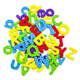 Magnetic alphabet letters and numbers set for interactive classroom learning activities, designed to enhance children's educational experience with fun and engagement.