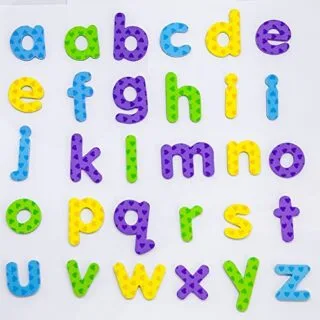 Vibrant magnetic letters and numbers enhance classroom learning, encouraging engagement and interactive educational experiences for young students.