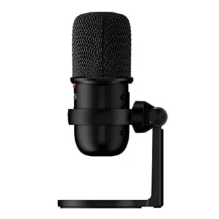 HyperX Solocast USB Condenser Mic: Ideal for educators, compatible with PC, PS4, PS5, Mac. Features tap-to-mute for seamless audio streaming.