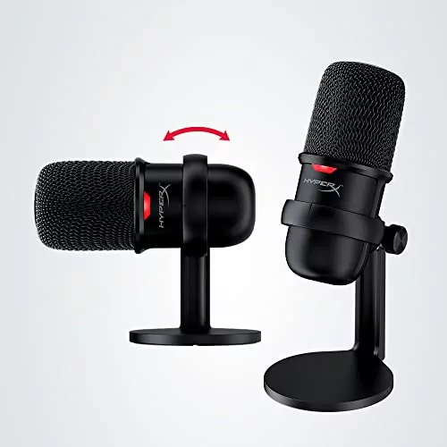 Optimize your streaming and online teaching with the HyperX SoloCast USB Condenser Mic, compatible with PC, PS4, PS5, and Mac, featuring an educator-friendly tap-to-mute function.
