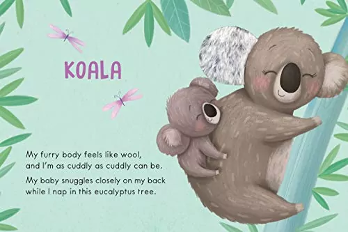 Interactive educational book for kids featuring touch and feel experiences, promoting hands-on nature exploration and learning through engaging board pages.