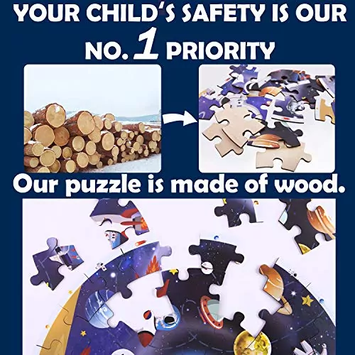 Jumbo educational floor puzzle for ages 3-8 by iPlay iLearn; a wooden jigsaw toy designed to enhance cognitive skills and fun learning for kids.