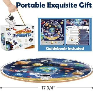 Discover this iPlay iLearn Jumbo Floor Puzzle, a large, educational wooden jigsaw toy designed to engage and educate kids through fun play.