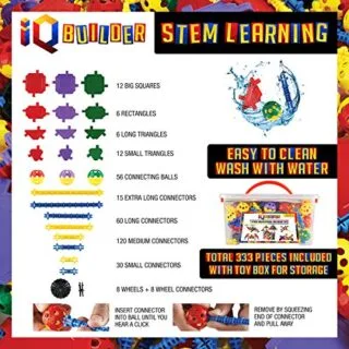 IQ Builder STEM Educational Toys: Innovative Construction Kits Designed to Enhance Learning and Creativity for Kids Through Hands-On Play