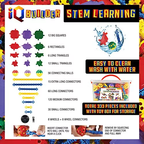 IQ Builder STEM Educational Toys: Innovative Construction Kits Designed to Enhance Learning and Creativity for Kids Through Hands-On Play