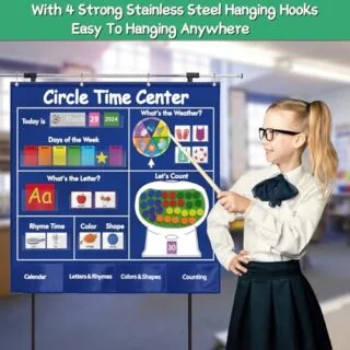 Enhance teaching with Kikigoal Circle Time Pocket Chart, a dynamic classroom tool designed to boost engagement and facilitate interactive learning sessions.