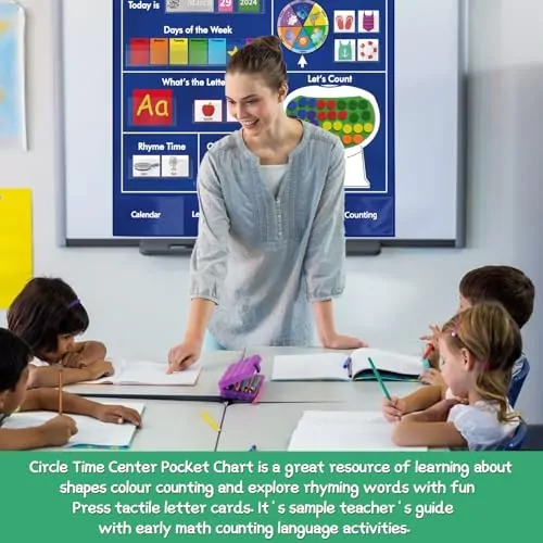 Boost classroom engagement with the Kikigoal Circle Time Pocket Chart, designed to enhance teaching and learning experiences effectively.