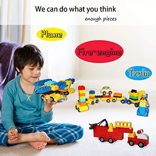 Educational 171-piece toy car set for toddlers enhances learning and creativity, featuring colorful building blocks for interactive play and skill development.