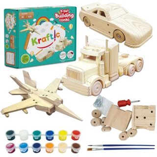 Explore the Kraftic Woodworking Set for all ages, perfect for DIY carpentry projects and creative wood crafting, enhancing skills and creativity.