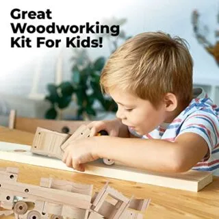 Engage all ages with the Kraftic Woodworking Set, perfect for DIY carpentry projects, enhancing creativity and skills in kids and adults.