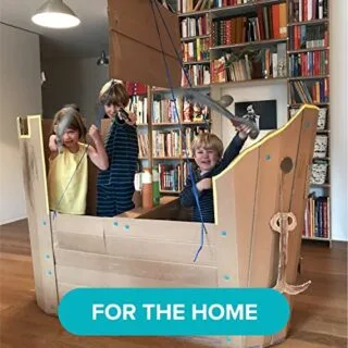 Explore endless creativity with our Eco-Friendly Cardboard Construction Kit—50-piece STEM/STEAM toolbox perfect for imaginative, sustainable play.