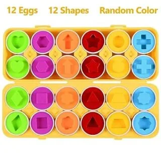 Educational Toddler Toy: Color Sorting Eggs for Shape Recognition and Fun Activities. Enhance Learning and Motor Skills with Interactive Play.