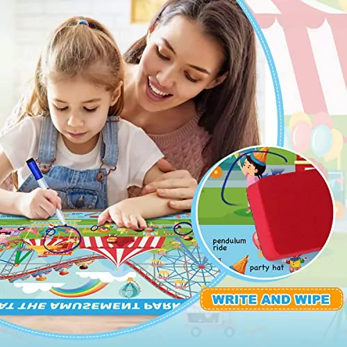 Fun Preschool Learning Book for Kids Aged 4-8 with Dry Erase Markers - An Educator’s Guide to Engaging Early Childhood Education Activities