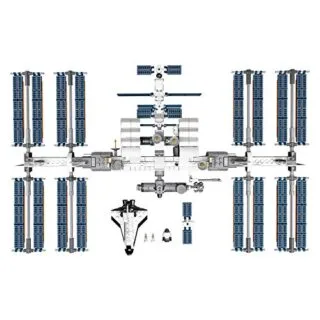 LEGO Ideas 21321 International Space Station Set: An educational space exploration model showcasing intricate design for display and learning.