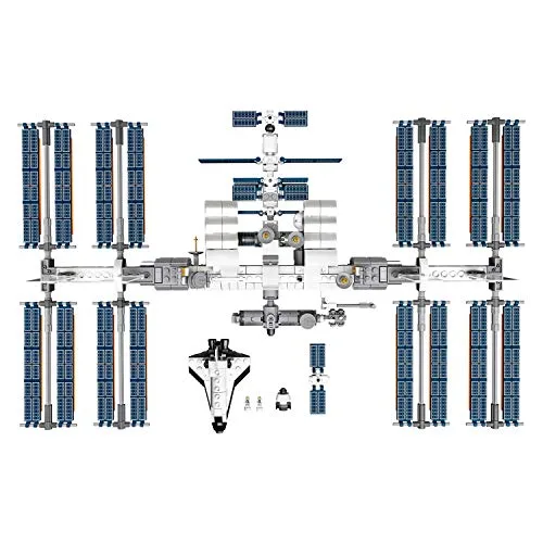 LEGO Ideas 21321 International Space Station Set: An educational space exploration model showcasing intricate design for display and learning.