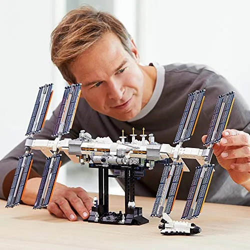 Explore space with the LEGO Ideas International Space Station 21321 set, a detailed educational display model for space enthusiasts and budding astronomers.