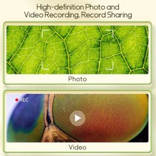 Portable 1000x Microscope for Kids: Ideal Educational Tool for Young Scientists to Capture Photos and Videos of Microbial Exploration