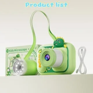 Portable Digital Stem Microscope: 2.4" Display, 1080P, Ideal for Educational Use. Compact and High-Definition Tool for Enhanced Learning.