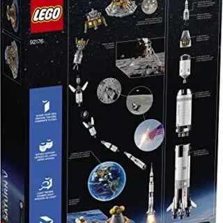 LEGO NASA Apollo Saturn V Rocket Model Kit, perfect for kids and educators exploring space education through interactive, hands-on learning.