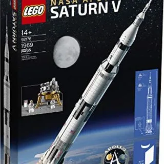 LEGO NASA Apollo Saturn V Rocket Model Kit for Kids and Educators - Enhance Space Exploration Learning with this Hands-On Construction Toy