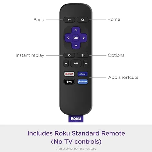Roku Express HD streaming device enhances classroom learning with seamless access to educational content, featuring a user-friendly standard remote.