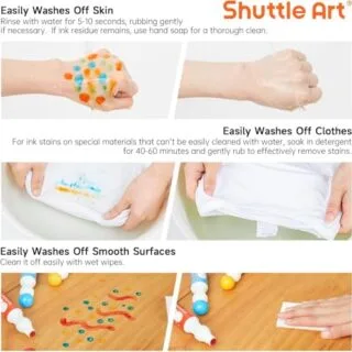Colorful, Washable Dot Markers for Kids - Safe, Non-Toxic, Perfect for Classroom Creativity and Art Activities