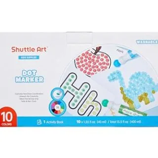 Vibrant Non-Toxic Dot Markers for Kids' Art, Creative Learning, and Imagination. Perfect for Safe, Mess-Free Crafting and Fun Educational Activities.