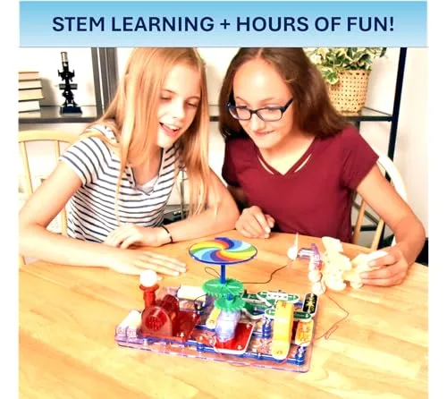 Enhance STEM skills with the Snap Circuits Motion Electronics Kit, offering interactive physics experiments for immersive, hands-on learning experiences.