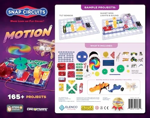 Interactive Experience with Snap Circuits Motion Kit: Enhance Physics Understanding Through Engaging Electronics Projects for Hands-On Learning