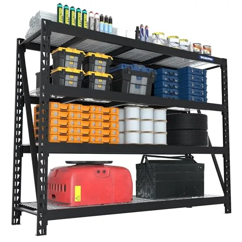 4-tier classroom shelving unit boasts a 7200 lbs capacity, ideal for maximizing ultra-wide storage and organization in educational spaces.