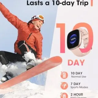 GPS smartwatch featuring call capabilities, heart rate, and SpO2 monitoring, designed for educators seeking a stylish and functional fitness tracker.