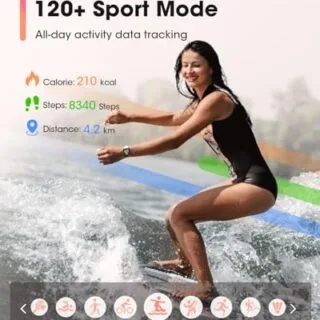 GPS smartwatch for educators featuring fitness tracking, heart rate monitoring, SpO2 levels, and sleep analysis to promote active lifestyles.