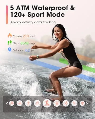 GPS smartwatch for educators featuring fitness tracking, heart rate monitoring, SpO2 levels, and sleep analysis to promote active lifestyles.