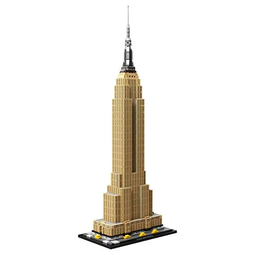 LEGO Empire State Building model ideal for educators and engineering enthusiasts, showcasing NYC's iconic skyline for educational exploration.