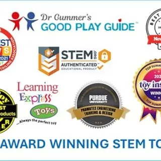 Snap Circuits Jr. SC-100: Exciting STEM Robotics Kit for Kids with 100 Projects and Colorful Guide, Enhancing Creativity and Learning Skills