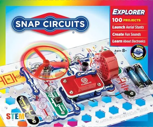 Discover the Snap Circuits Jr. SC-100, a top Robotics STEM kit featuring 100 educational projects and a full-color guide, perfect for educators.